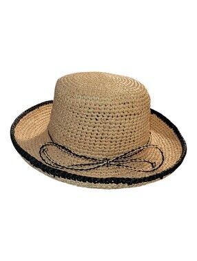 The Scala Collection Straw Hat Black Trim 8